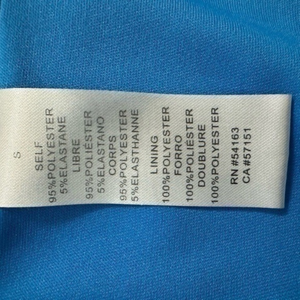 Jessica Simpson Cold Shoulder Ruffle Sleeve Blue Dress Womens‎ Small - Picture 7 of 7